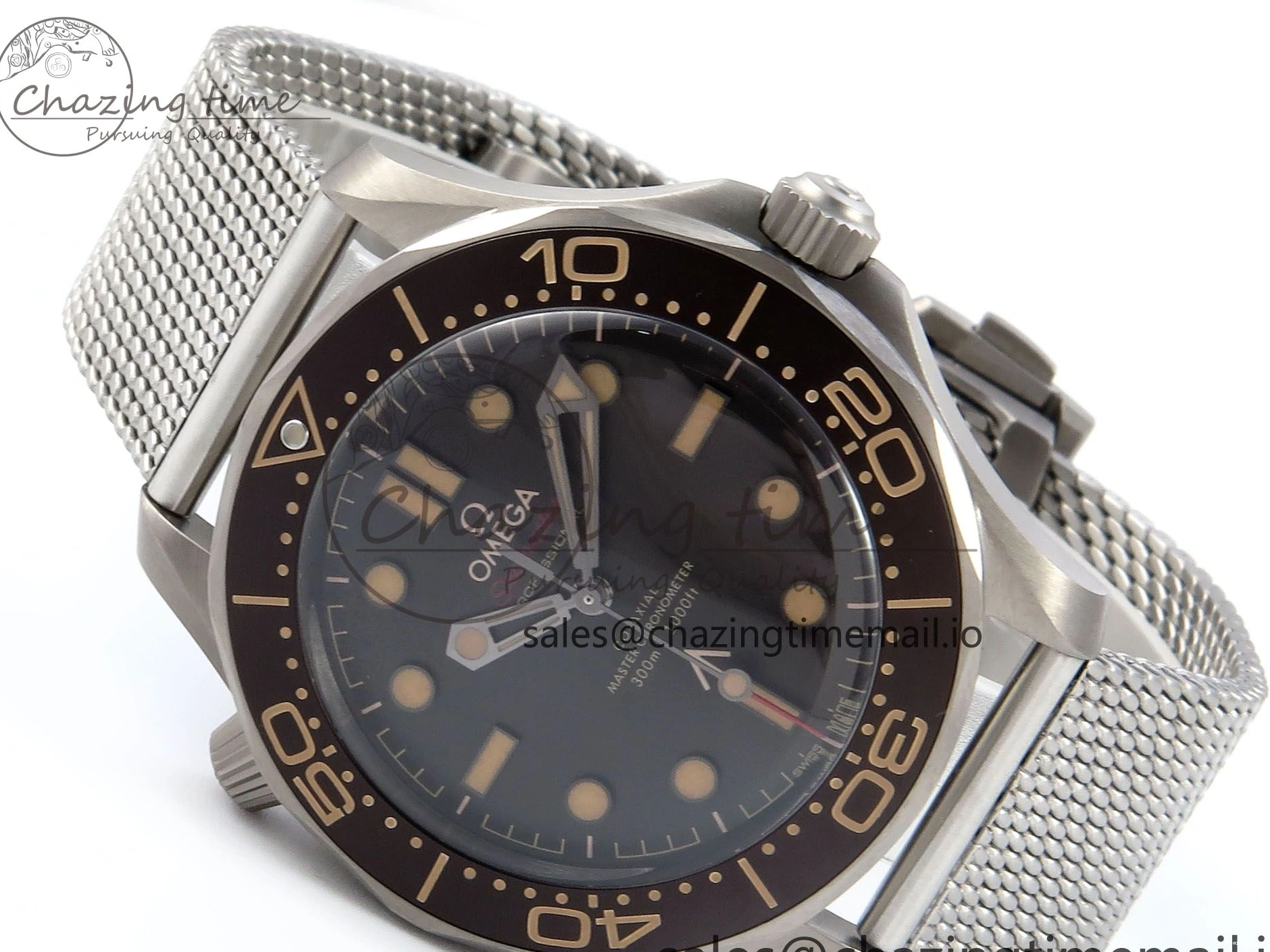 0323 Original Seamaster 300 “No Time to Die” Limited Edition VSF 1:1 Best Edition on SS Mesh Bracelet A8806(Free Nato) V 7679